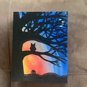 Sundown, Original Art Acrylic Painting